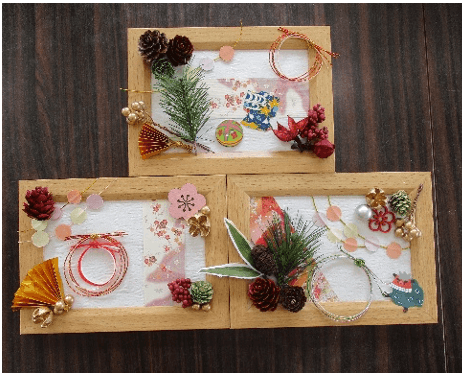 手作りお正月フレームの写真1