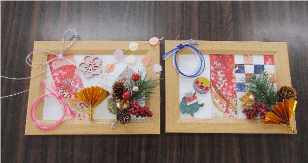 手作りお正月フレームの写真3
