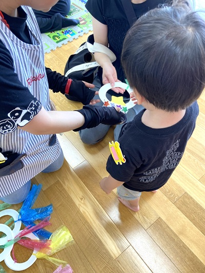 願い事を書いた七夕飾り