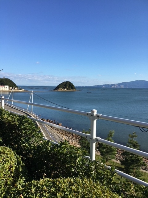 長島愛生園から眺めた瀬戸内海と島々