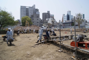 調査開始の様子