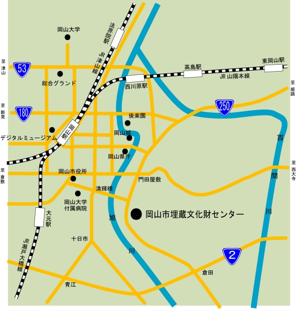 埋蔵文化財センター案内マップ