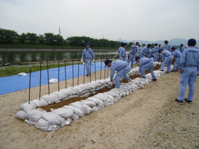 令和元年度岡山市水防訓練の様子3