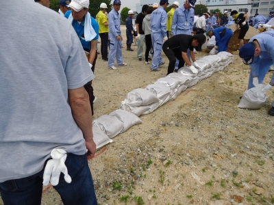 令和元年度岡山市水防訓練の様子2