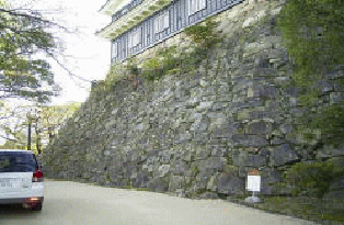 岡山城天守台の写真