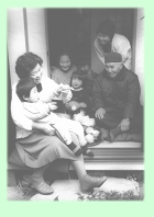 昭和50年代の愛育訪問風景の写真