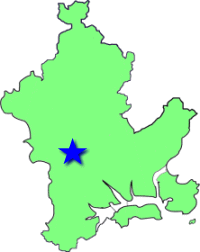 地図（平津学区の位置）