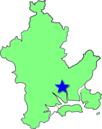 地図（富山学区の位置）
