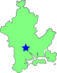 地図（石井学区の位置）