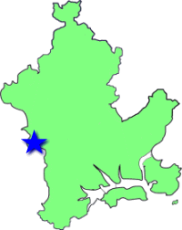 地図（加茂学区の位置）