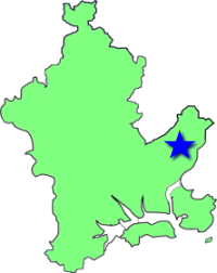 地図（平島学区の位置）