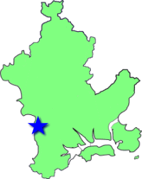 地図（吉備学区の位置）