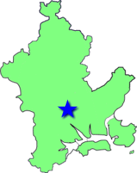 地図（弘西学区の位置）