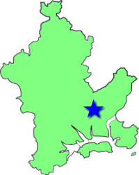 地図（財田学区の位置）