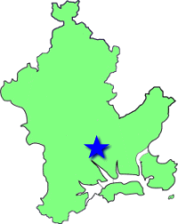 地図（三勲学区の位置）