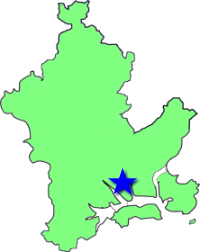 地図（操南学区の位置）