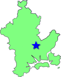地図（高島学区の位置）