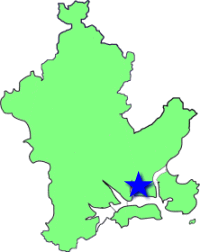 地図（政田地区の位置）