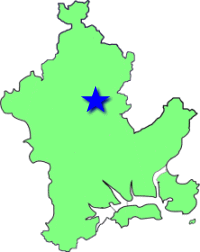 地図（御津南学区の位置）