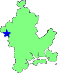 地図（大井学区の位置）