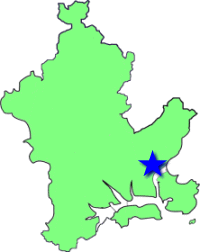 地図（西大寺学区の位置）