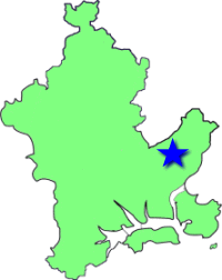 地図（浮田学区の位置）