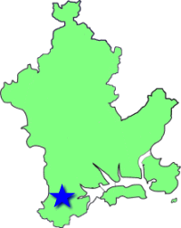 地図（第一藤田学区の位置）