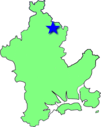 地図（竹枝学区の位置）