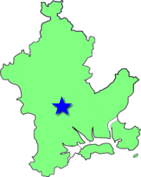 地図（津島学区の位置）