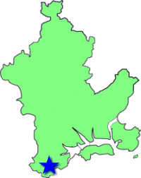 地図（迫川分校学区の位置）