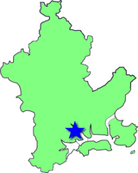 地図（平福学区の位置）