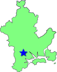 地図（芳明学区の位置）
