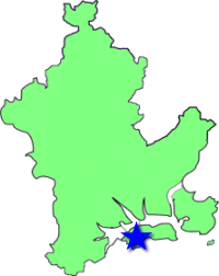 地図（甲浦学区の位置）
