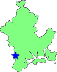 地図（箕島学区の位置）