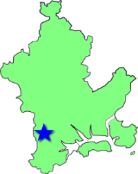 地図（妹尾学区の位置）