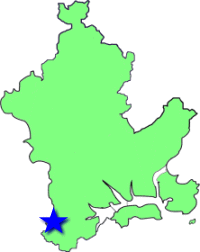 地図（曽根学区の位置）