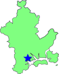 地図（浦安学区の位置）