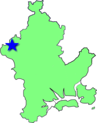 地図（福谷学区の位置）