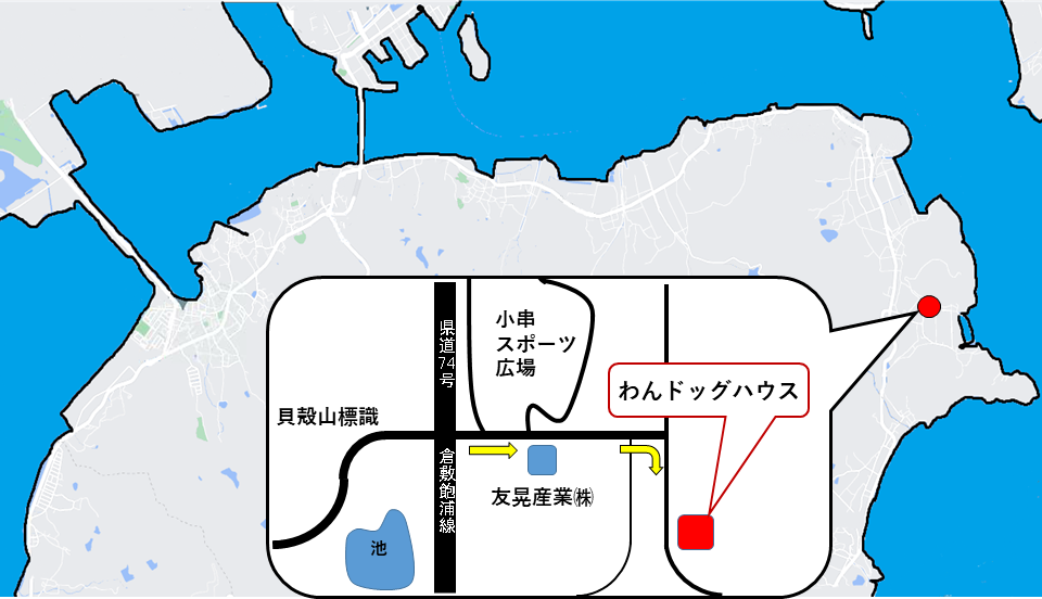 譲渡会場の地図