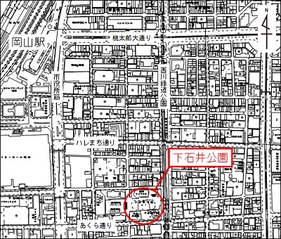 下石井公園の地図