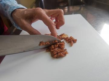 オクラとミョウガの万能だれ手順4