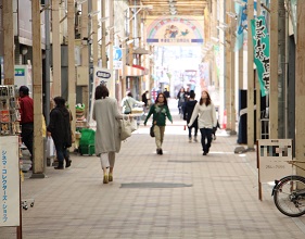 奉還町3丁目から4丁目の風景