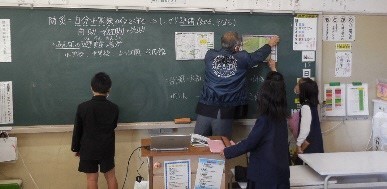 野谷小学校での講座の様子