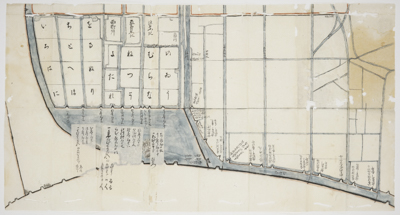 沖新田南部用水絵図