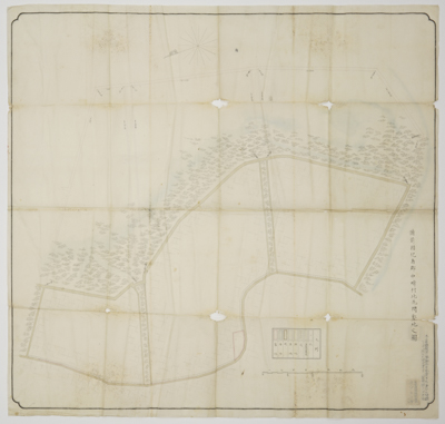備前国児島郡中疇村地先開墾地之図