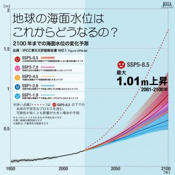 地球の海面水位画像