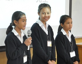 カンボジアから来た女の子たち