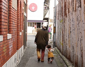 商店街の路地