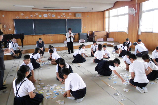 小学校にて