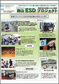 岡山ESDプロジェクトリーフレットの表紙